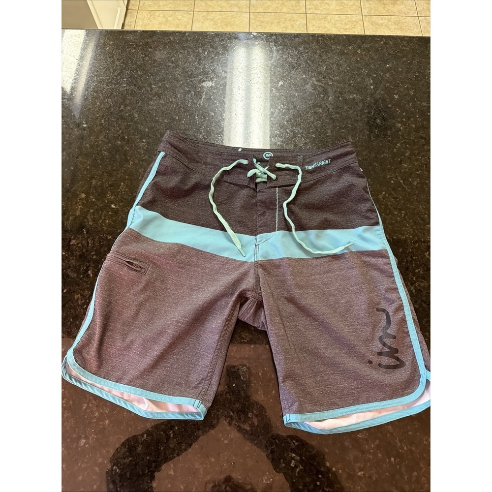 Imperial Motion IM Board Shorts Swim Trunks sz 28 Wake Surfer Skater Tight Right